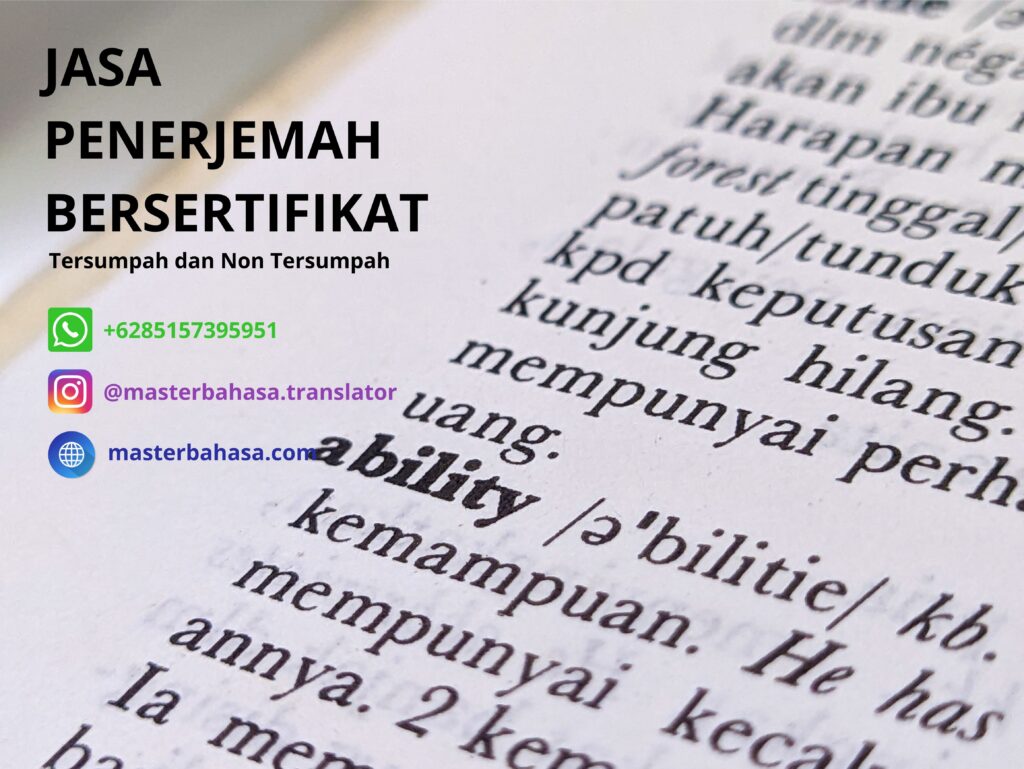 Terjemah Indonesia Inggris